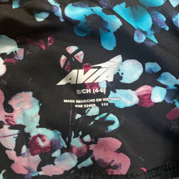 Avia blue floral leggings size small - Picture 5 of 6